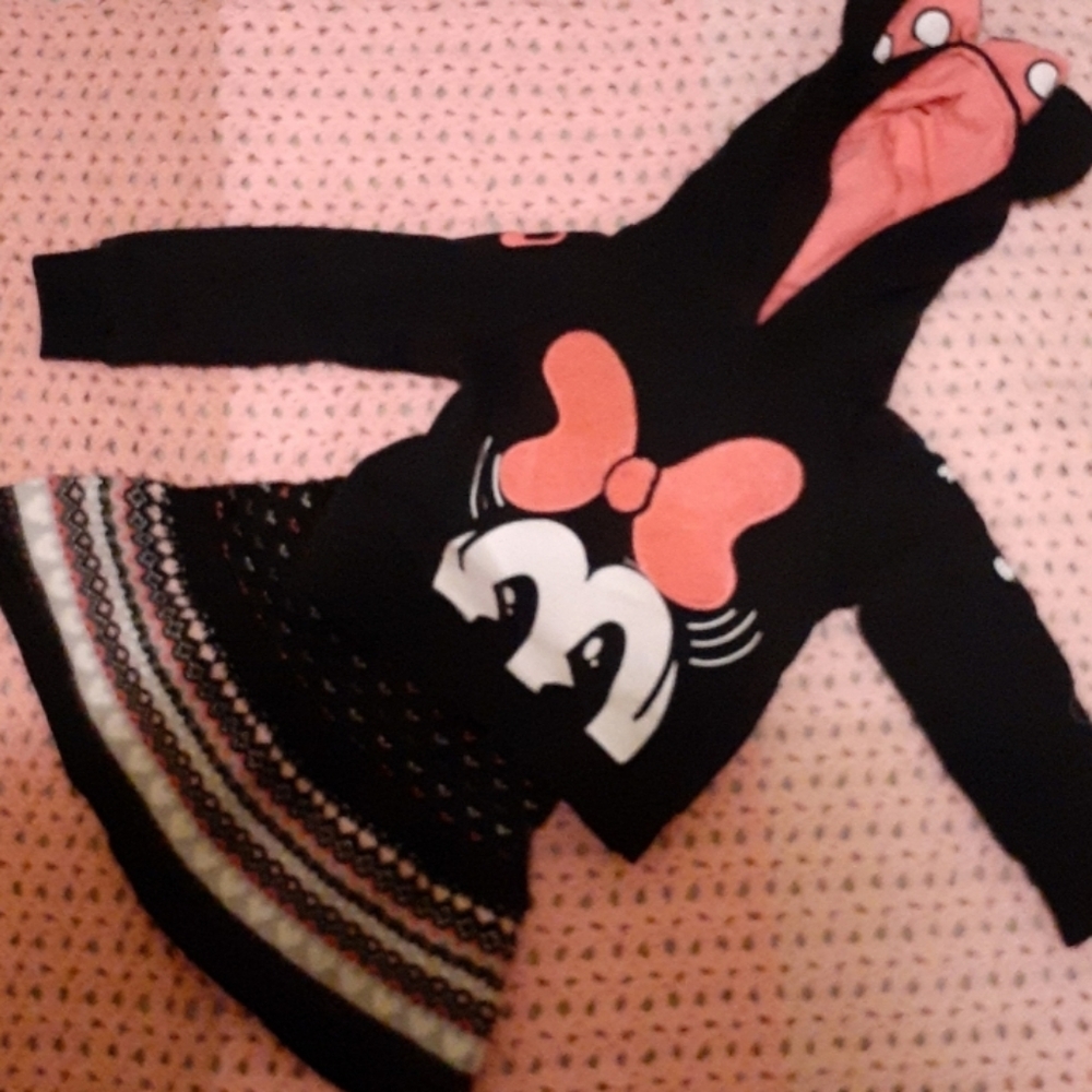 Black sweater Disney brand size 2T.